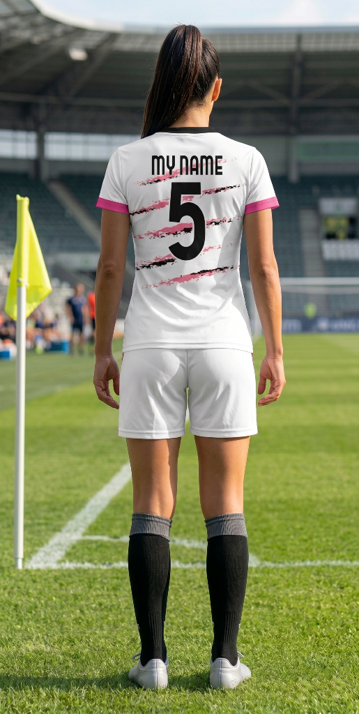 Divisa away WoMentis F.C. vista da dietro