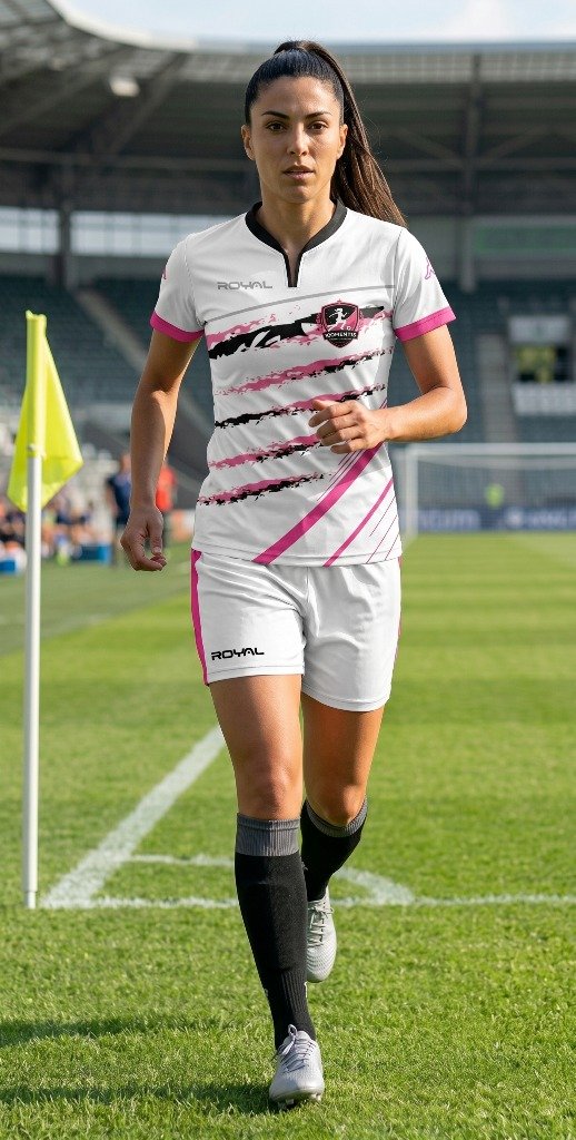 Completo away WoMentis F.C. visto davanti